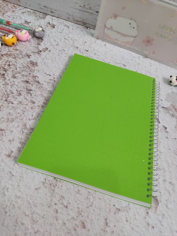 دفترمشق ۱۰۰برگ سبز جلدطلقی