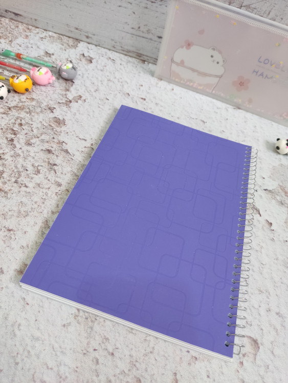 دفتر مشق ۱۰۰برگ بنفش جلدطلقی