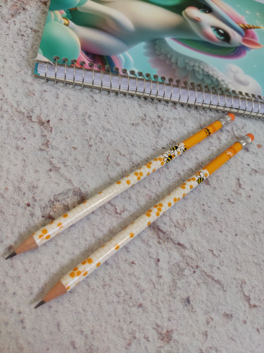 مداد سیاه پاکن دار طرح زنبور