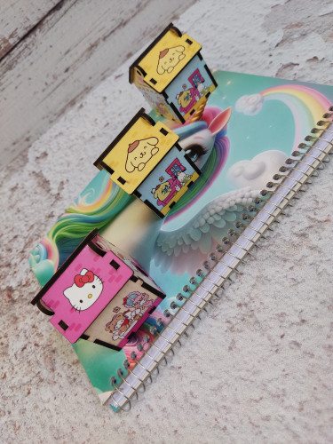 تراش چوبی کلبه کیتی و کاپی بارا دخترانه و پسرانه