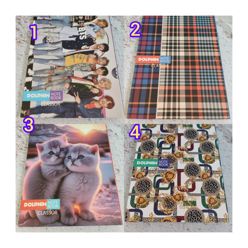 دفتر کلاسوری قفل پلاستیک یدک دار