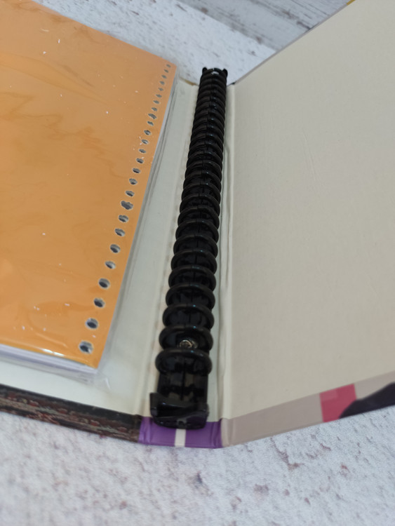 دفتر کلاسوری قفل پلاستیک یدک دار