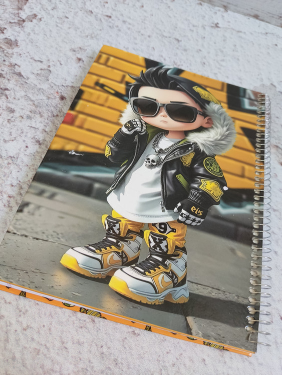 دفترمشق 100برگ جلد سخت پسر