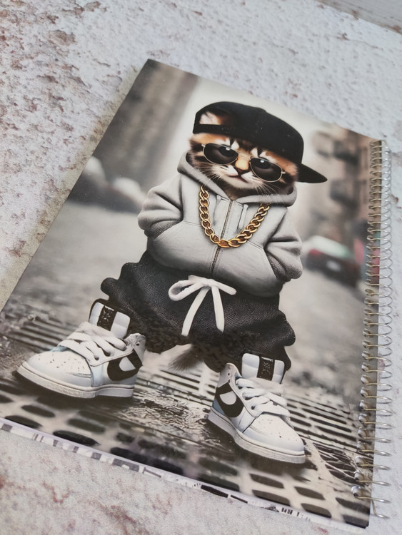 دفترمشق 100برگ جلدسخت گربه