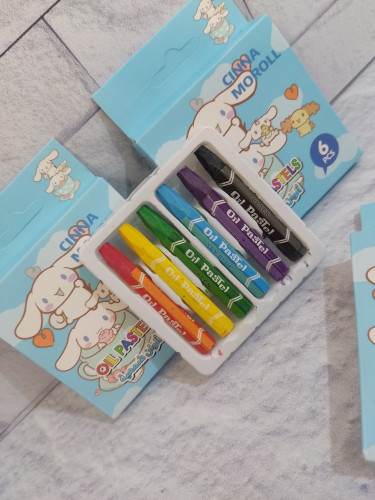 مدادشمعی ۶ رنگ جعبه مقوایی