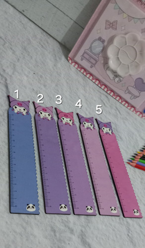 خط کش چوبی کرومی